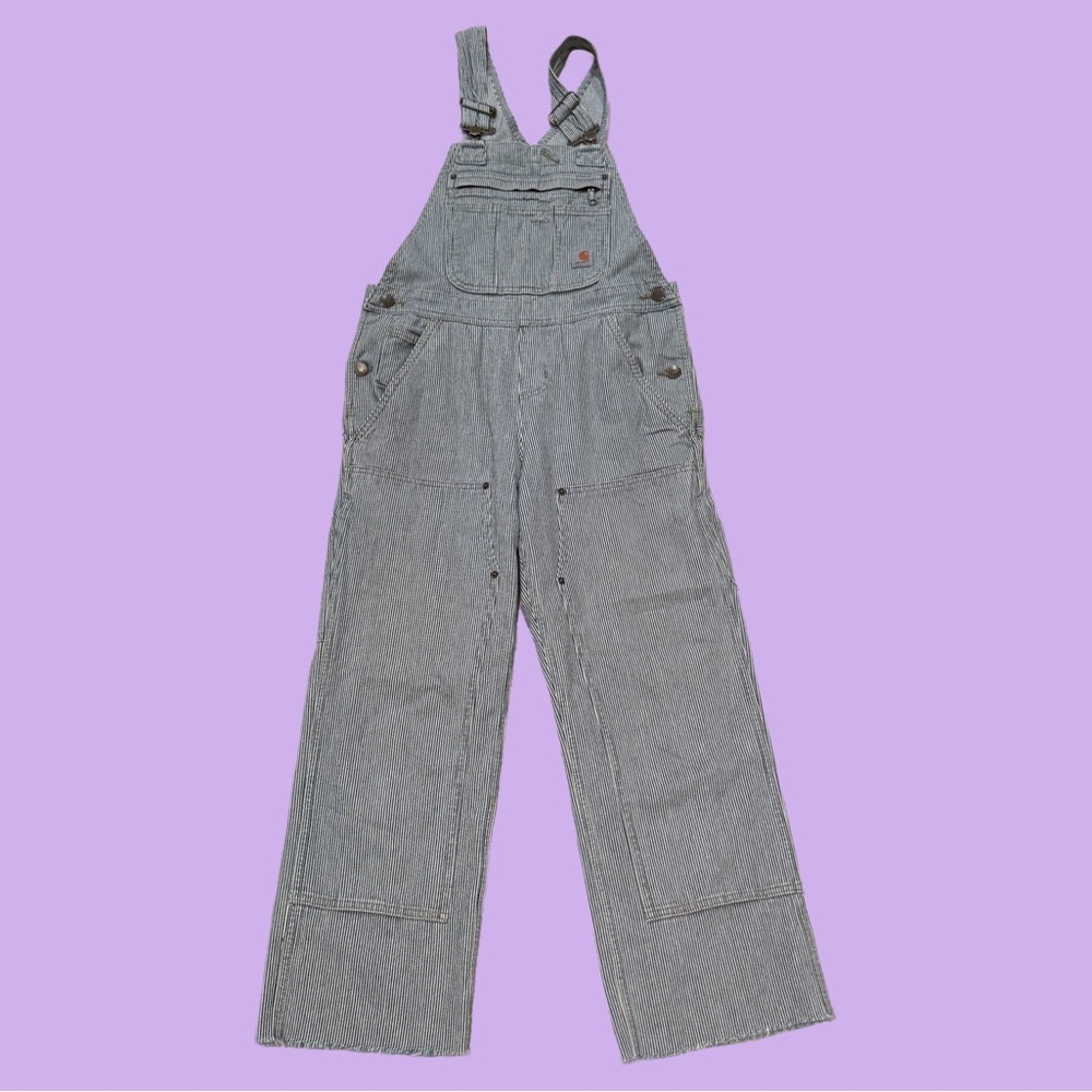 🍒 CARHARTT - denim striped overalls